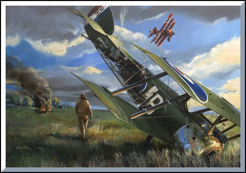 "Encounter with a Legend"-Rich Thistle-Red Baron World War I Aviation Art